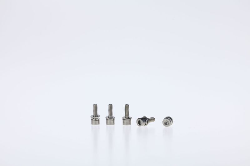 Stainless steel socket screws with washers