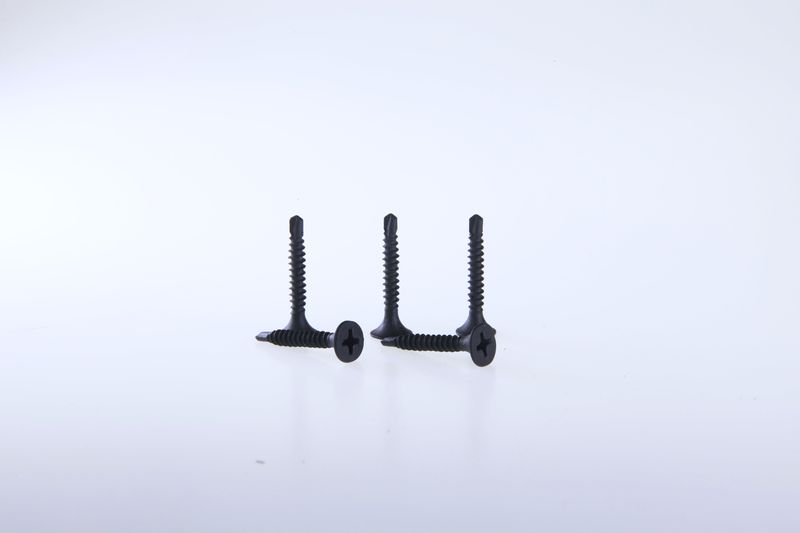 Flat bugle head self-drilling screws